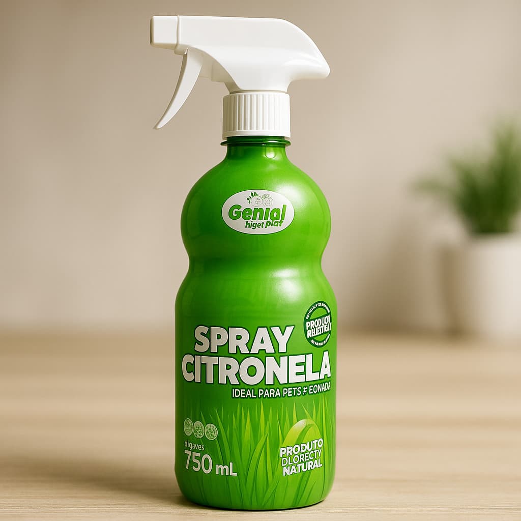 Spray Citronela Genial Pet 750ml Natural para Pets e Equinos