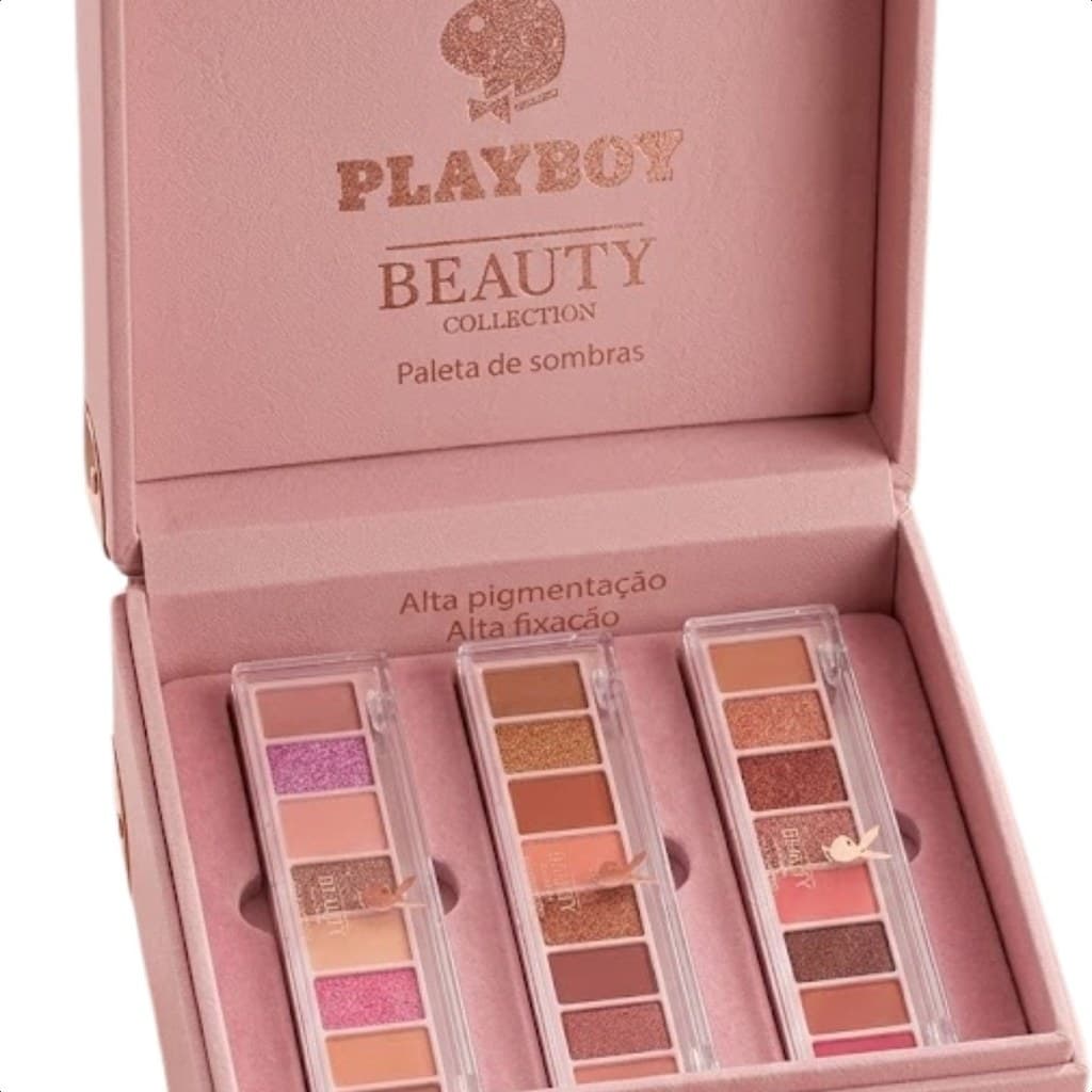Paleta De Sombras Playboy Alta Pigmentação E Alta Fixação