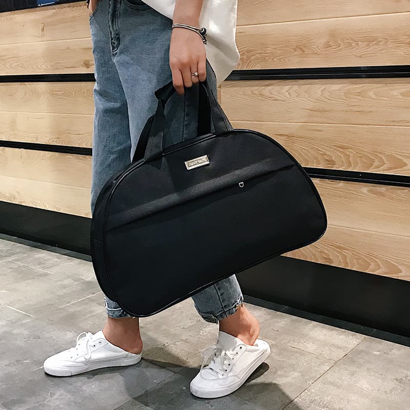 Simples saco de viagem saco de bagagem de mão grande capacidade leve saco de bagagem de curta distância das mulheres dos