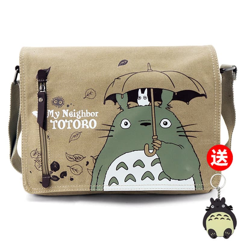 Meu vizinho Totoro saco do mensageiro masculino estudante lona personalidade na moda júnior escola secundária classe sup