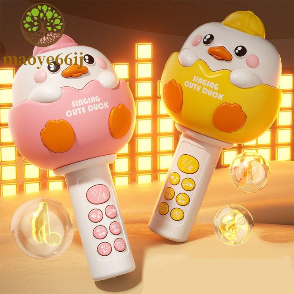 MAOYE66 Microfone Sem Fio Infantil , Brinquedo Portátil De Desenho Animado Bluetooth , Canto Musical
