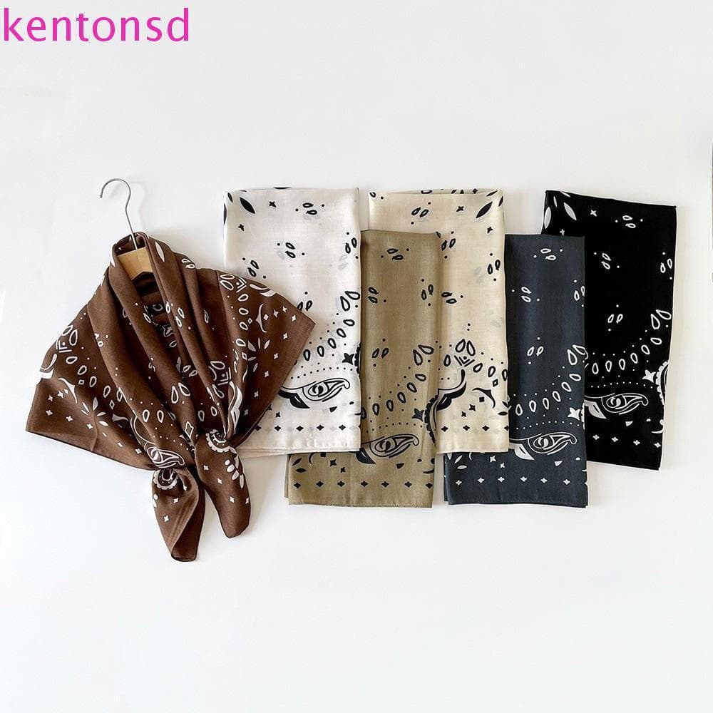 Lenço Quadrado KENTONSD , De Seda Fino E Grande Com Estampa De Castanha De Caju Respirável Estilo Coreano