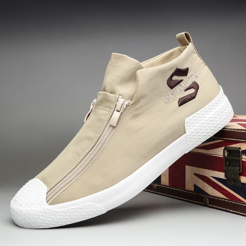 Sapatos de lona piscantes sapatos da moda masculinos deslizamento-em tênis masculinos preguiçosos respiráveis sapatos ca