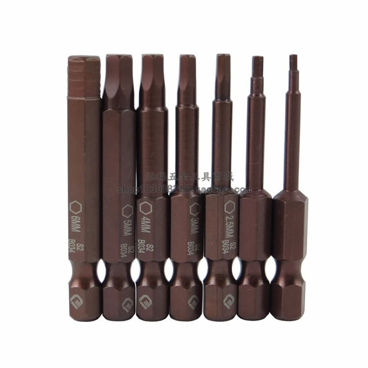 Conjunto de brocas elétricas com soquete hexagonal magnético Pengggong S2 1.5/2/2.5/3/4/5/6mm