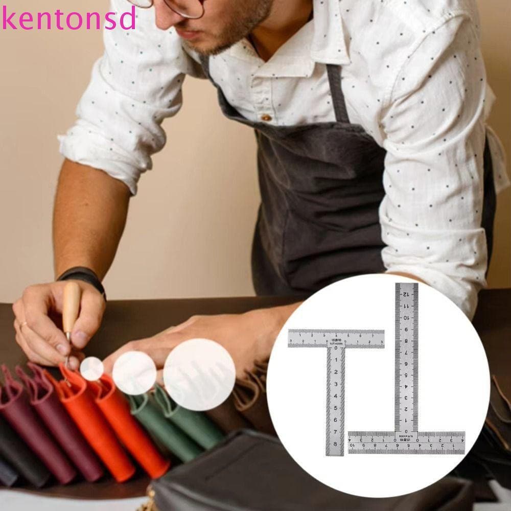 Régua Em Forma De T KENTONSD , De Ângulo Reto De Aço Inoxidável De Precisão , Ferramenta De Medição , Mini Enquadramento
