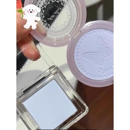 Duas peças Popular blush azul aqui vem jill leen nova cor névoa macia blush blush blush superfície azul iluminando um se