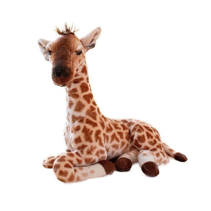 Simulação De Desenho Animado Girafa Propensa Brinquedo De Pelúcia Zoológico