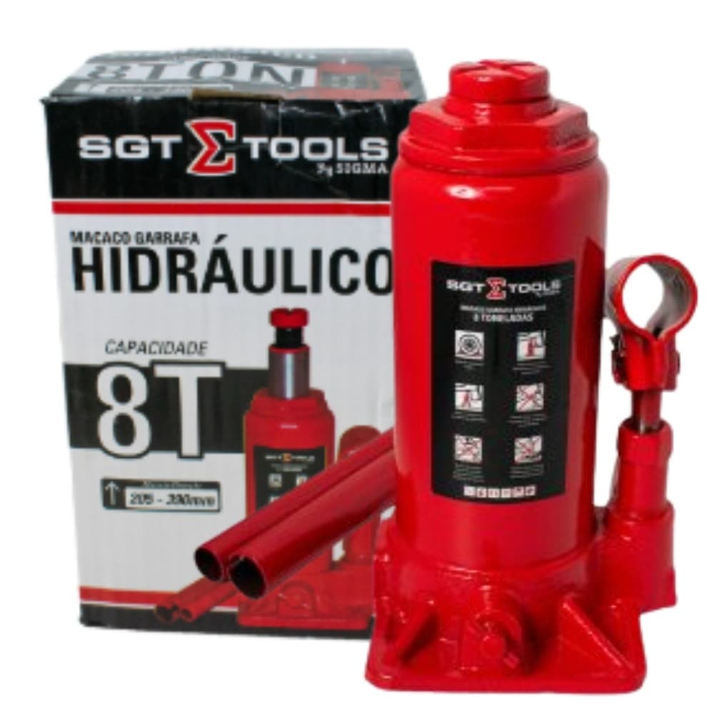 Macaco Garrafa Hidráulico 8 Toneladas 0706220108 | Sigma Tools