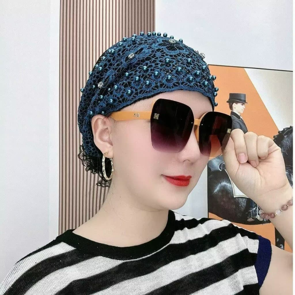 Chapéu country feminino novo estilo elegante respirável malha boné chapéu de renda