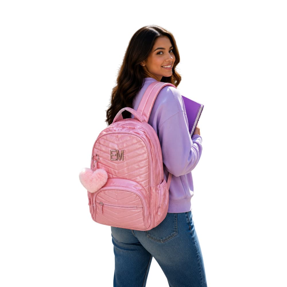 Mochila de Costas EM Elemoo - Rosa