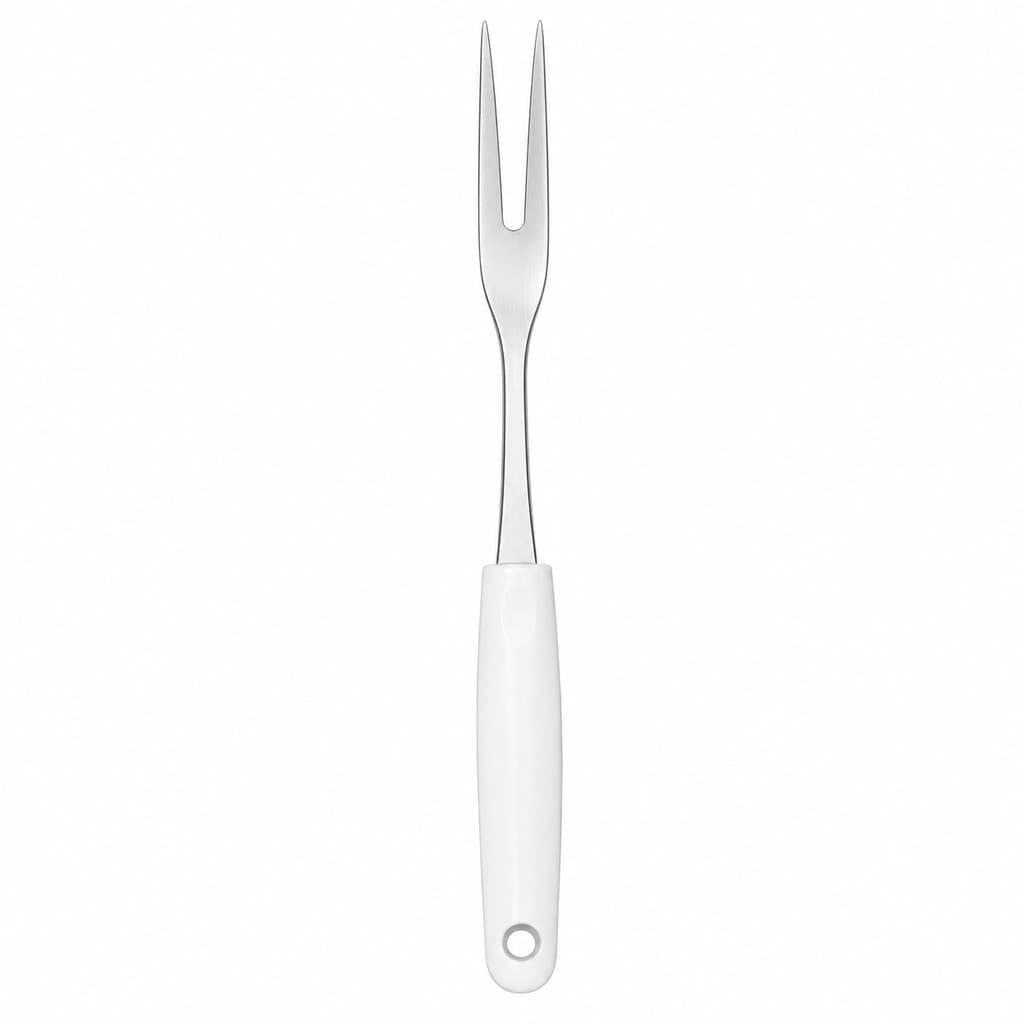 Garfo Trinchante Inox Premium Cabo Branco 31cm Churrasco