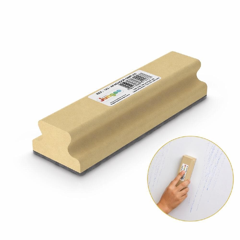 Apagador Lousa Quadro Negro Branco Verde Feltro Limpador Multiuso Madeira Ergonomico Infantil Adulto Professora Escola E