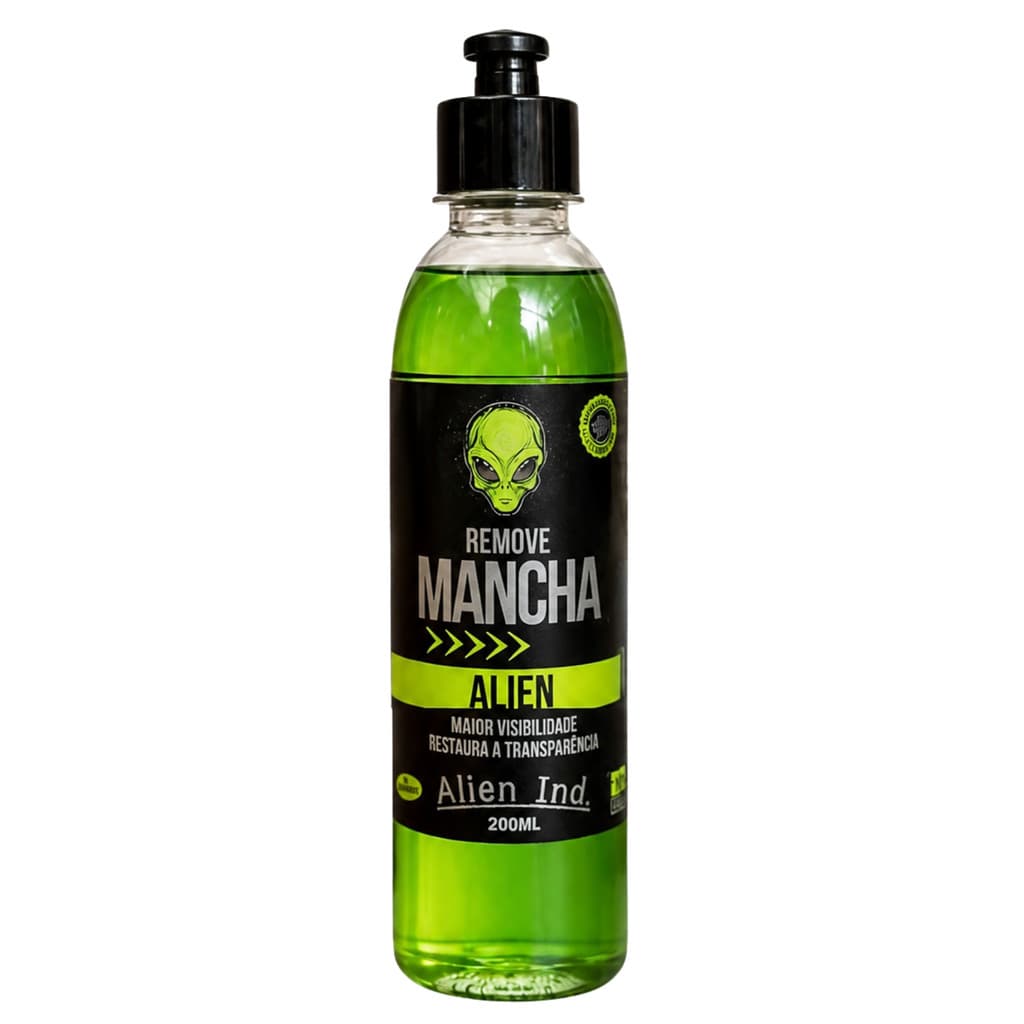 Removedor De Manchas E Gordura Para Vidros Alien 200ml