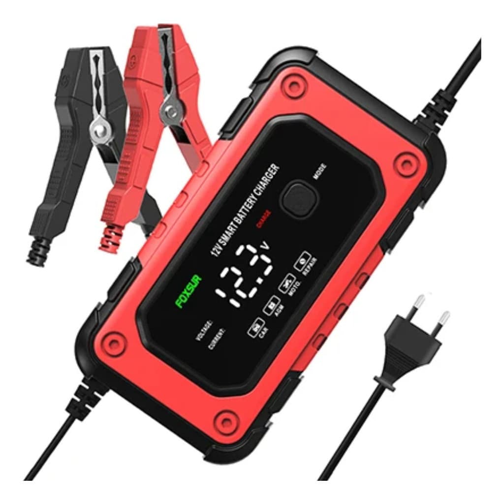 Carregador De Bateria Inteligente Carro Moto Caminhonete 12v