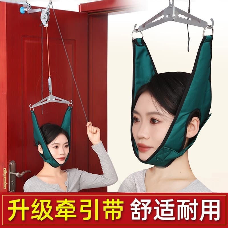 Dispositivo de tração para coluna cervical suspensa, porta doméstica, alongamento doméstico, pescoço, canela, coluna cer