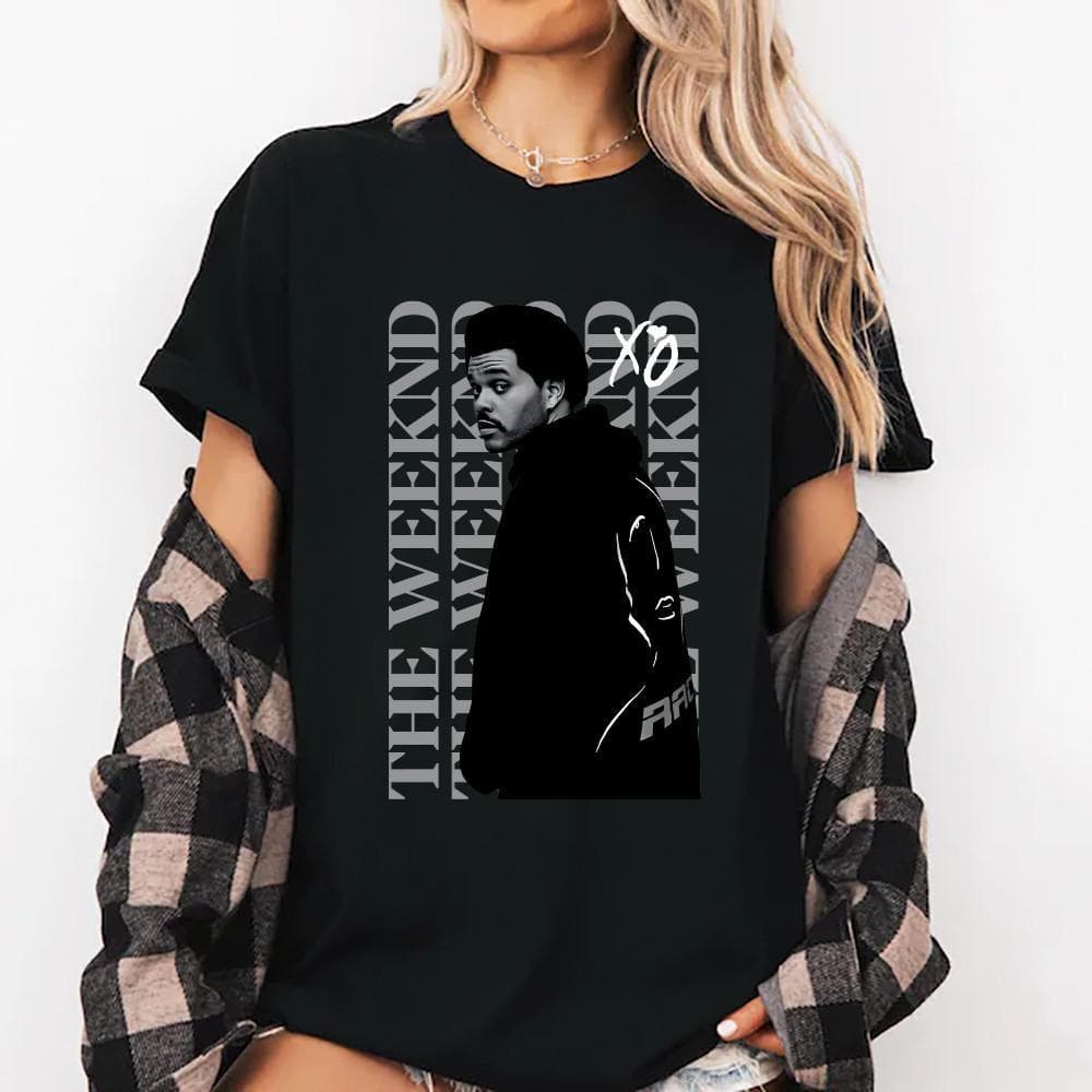 Camiseta Básica Xo The Weeknd Moda Rock Unissex 2026