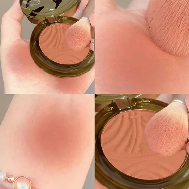 Recomendado!~~ Blush monocromático laranja fosco clareador de longa duração festa de estudante maquiagem barata portátil