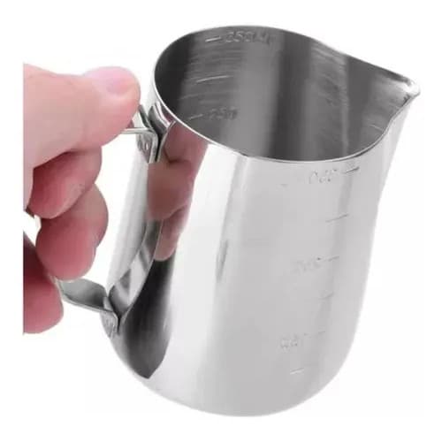 Jarra Barista Inox 350 ml Cremeira Americana Pitcher Leiteira para Café