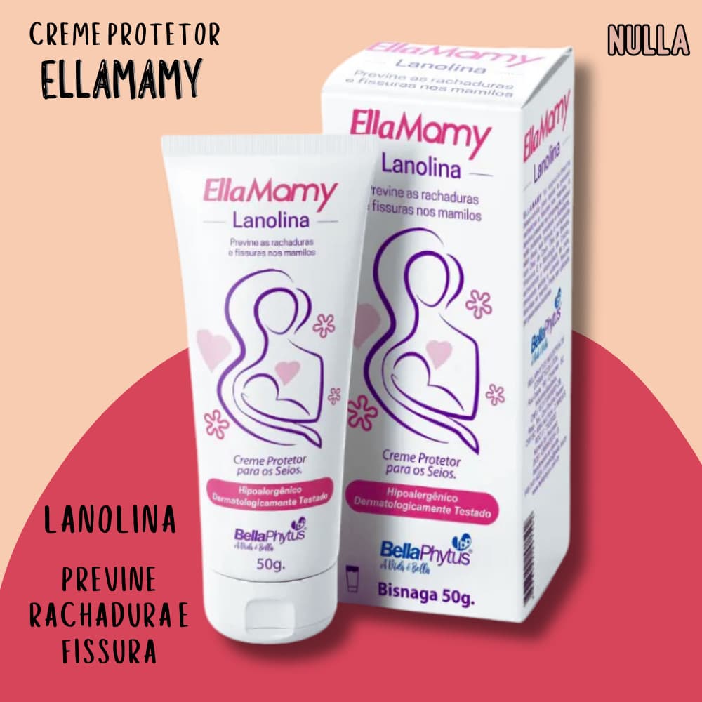 EllaMamy Lanolina Creme protetor para os Seios 50g - BellaPhytus