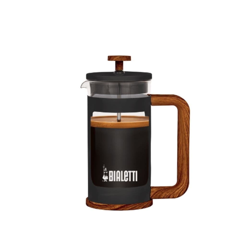 Prensa Francesa French Press Bialetti Woody Preta