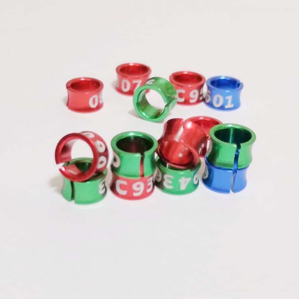 10 pcs lovebirds Anel De Abertura Do Pé 4mm/5mm/6mm/7mm/8mm Para Pássaros Africanos Love Birds & Cockatails Identificaçã