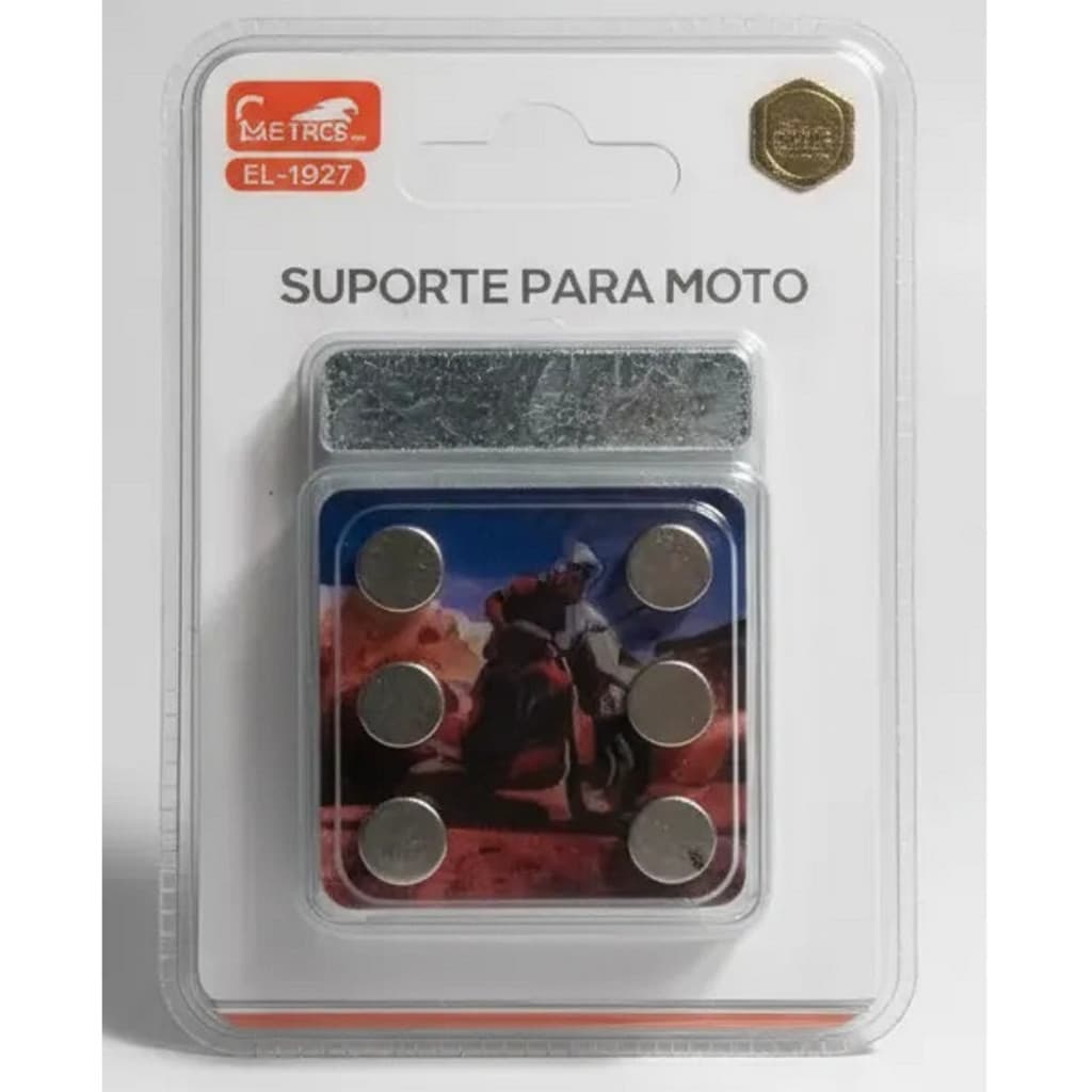 Suporte Magnético para Celular Moto Universal – Fixação com 6 Ímãs Super Resistentes para Guidão - Desenhos sortidos LOJ