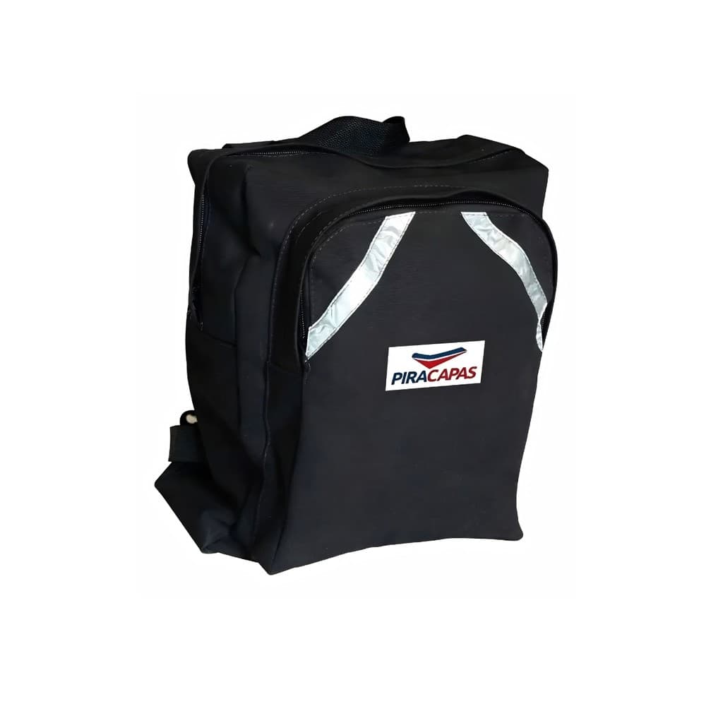 Mochila Lona Piracapas Bag Motoboy Grande para Entregas Reforçada Impermeável