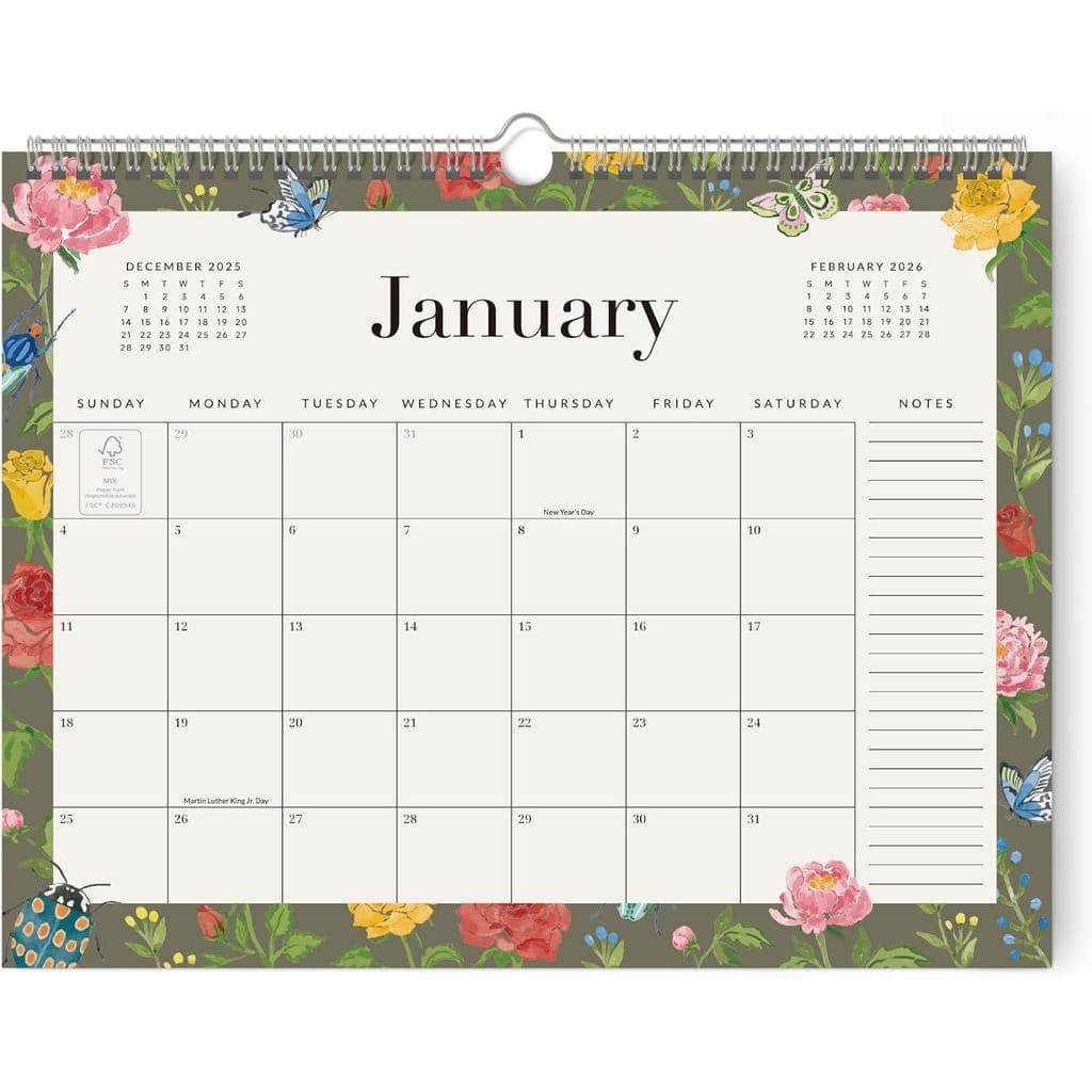Calendário de Parede Jotsome 2026, Calendário Mensal de Agora até Dezembro de 2026, Decoração de Parede de 14,2x11,2 pol