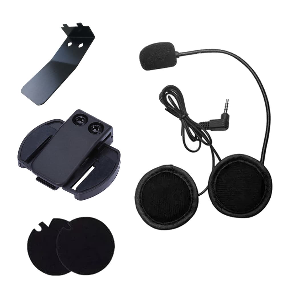 Fones de Ouvido Intercomunicador V6 Microfone Capacete com Suporte