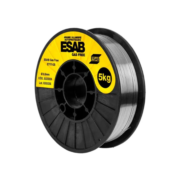 Arame Para Solda Mig Uso Sem Gás 0,8mm 5kg Tubular - Esab