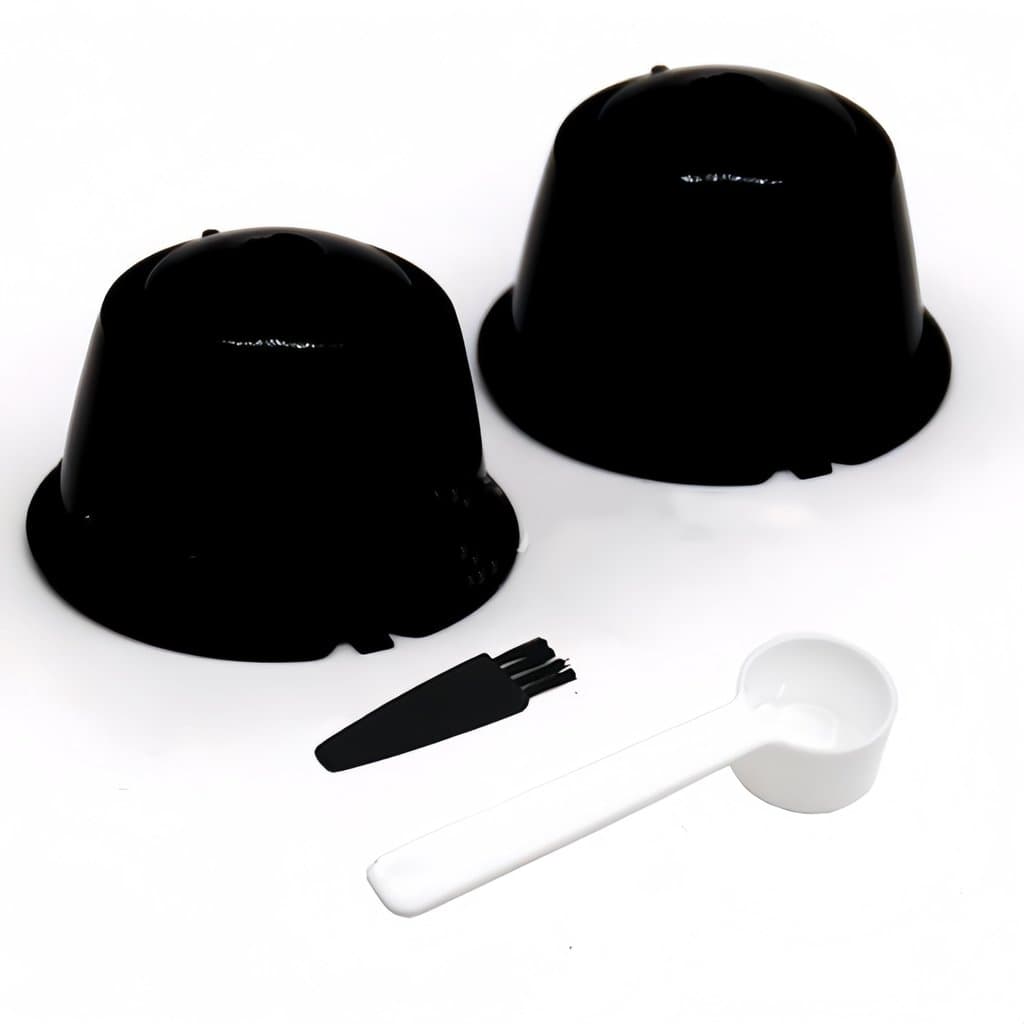 5/6/7 Pcs CáPsula Café ReutilizáVel TrêS CoraçõEs/Dolce Gusto Preto PromoçãO