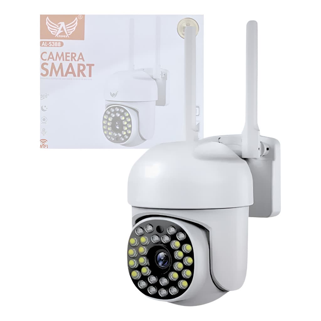 Câmera Segurança Ip Externa Rotativa Wifi Prova Dágua Full H