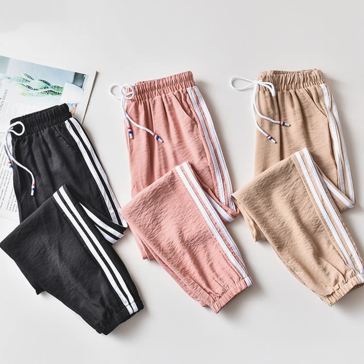 Versão coreana verão OL temperamento calças harém femininas estilo fino solto mais magro olhar estudante Casual calças e