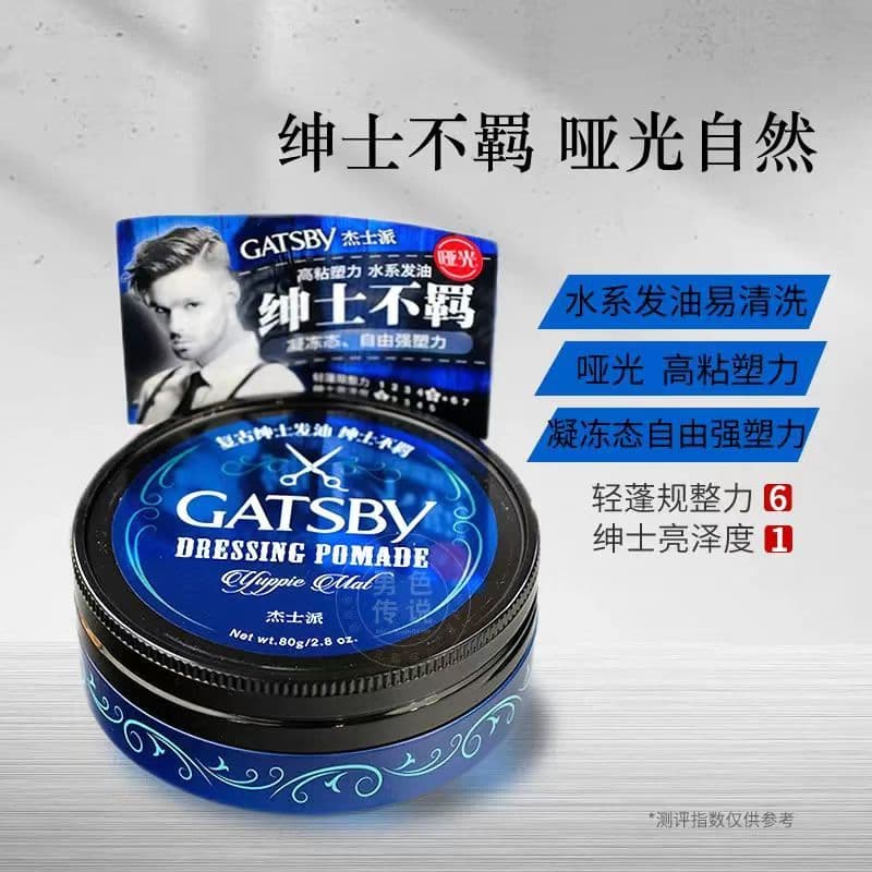 Jessipa Retro cavalheiro óleo de cabelo duro cabeça traseira 80g estilo masculino cera de cabelo cabeça de óleo de longa