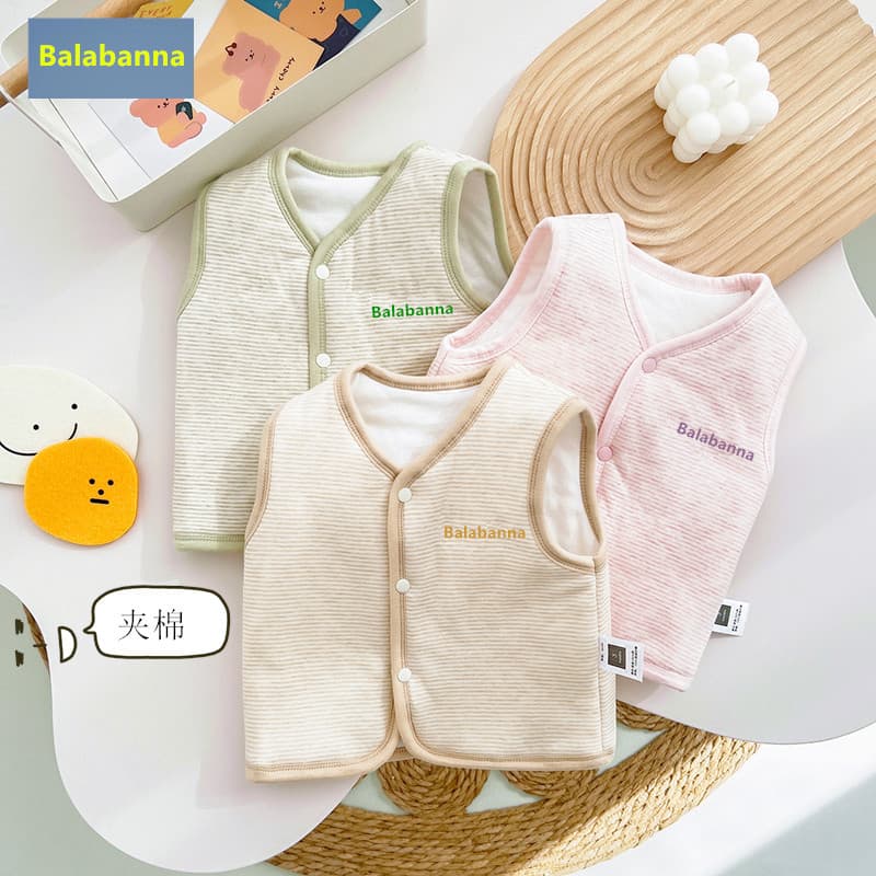 Roupas infantis outono inverno meninos meninas bebê acolchoado colorido algodão colete crianças puro algodão colete forr