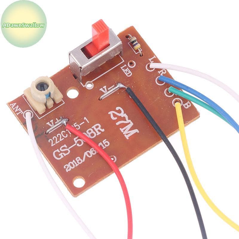 ADS 4CH RC Controle Remoto 27 Mhz Circuito PCB Transmissor E Placa Receptora Com Antena Sistema De Rádio Para Carro Brin