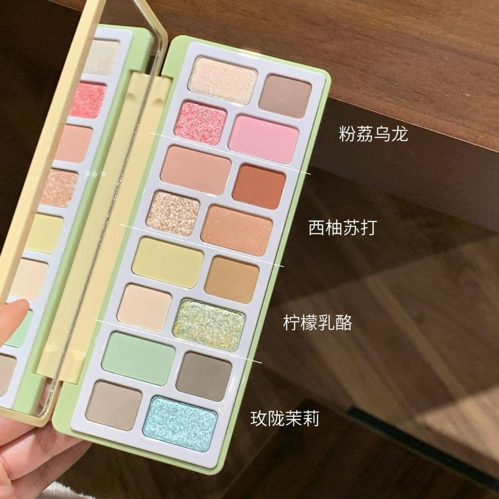 Novo estilo primavera verão 16 cores Throbbing] Paleta de sombras com estrela de cor Natural Multicolor Azul Roxo Ciment
