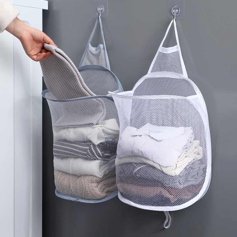 Cesto de roupas sujas Cesto de armazenamento de roupas sujas Cesto de lavanderia dobrável Saco de suspensão de roupas de