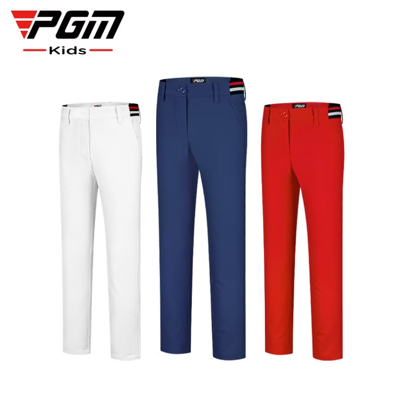 PGM 22 novo estilo roupas de golfe meninas calças compridas outono inverno calças esportivas cinto elástico calças tecid