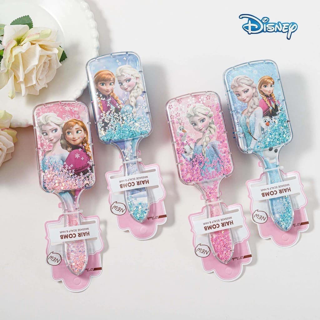 Disney Frozen Elsa Minnie Mickey Mouse Air Cushion Massage Combs Crianças Pentear Escova Cabeleireiro Meninas Presente D