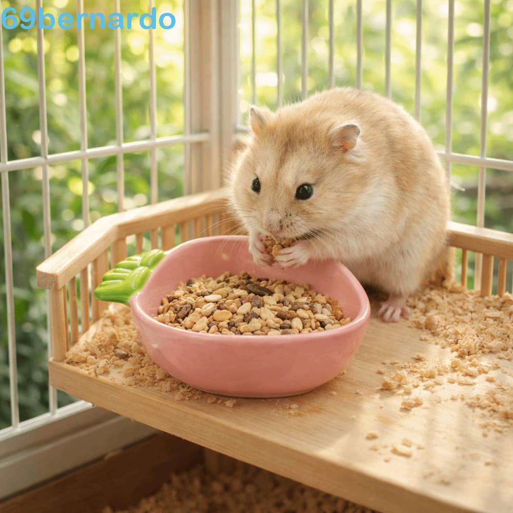 Tigela De Comida Para Hamster BERNARDO , Alimentação De Cerâmica Antiderrapante Animais De Estimação , Prato De Água À P