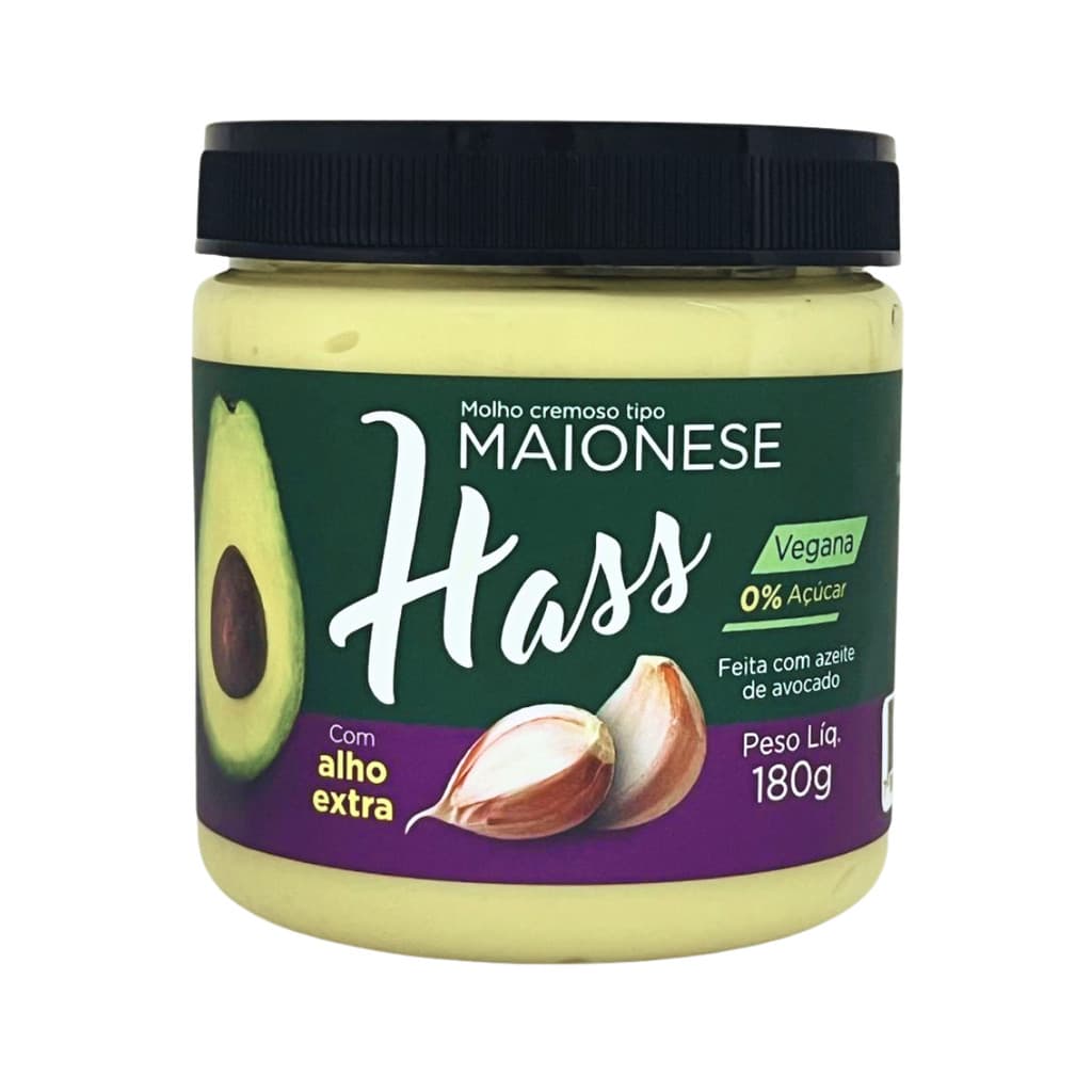 Maionese Vegana com Azeite de Abacate e Alho 180g 🥑🧄