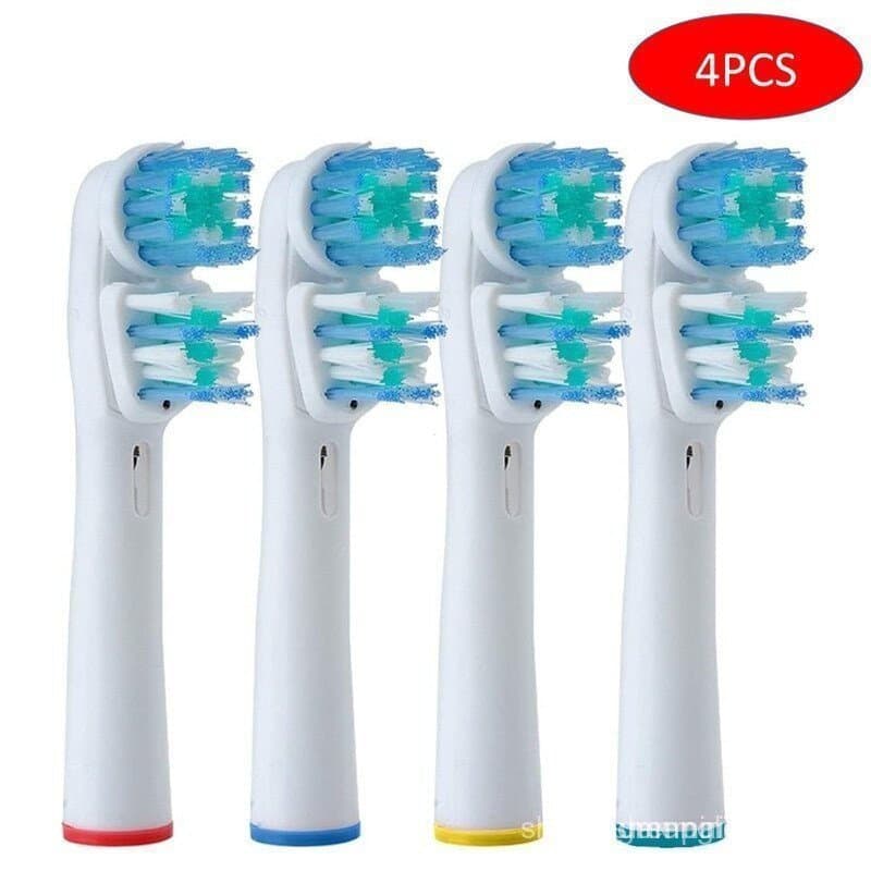 4PCS Cabeças de Escova de Dente Elétrica de Substituição Neutras Compatíveis com Oral B HXNI