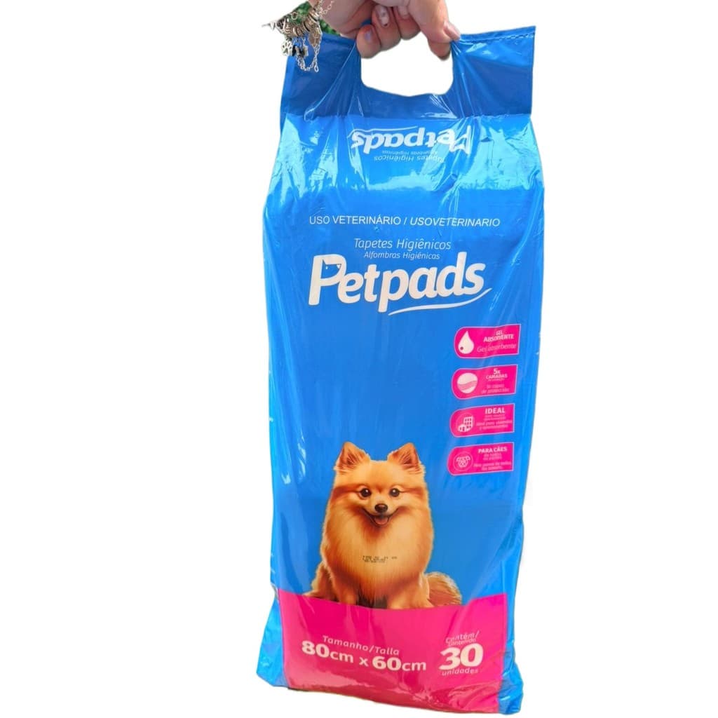Tapete Higienico 80x60 com 30 Unidades Para Cachorro  - Envio Imediato Petpad Confort Pads