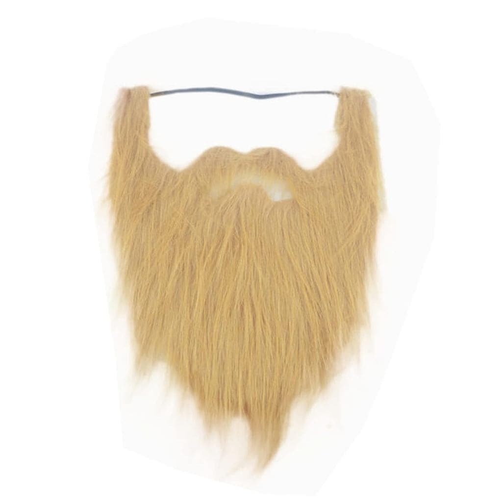 Barba e Bigode Falsos BinaryABC, Acessórios para Fantasias de Halloween e Festas (Marrom)