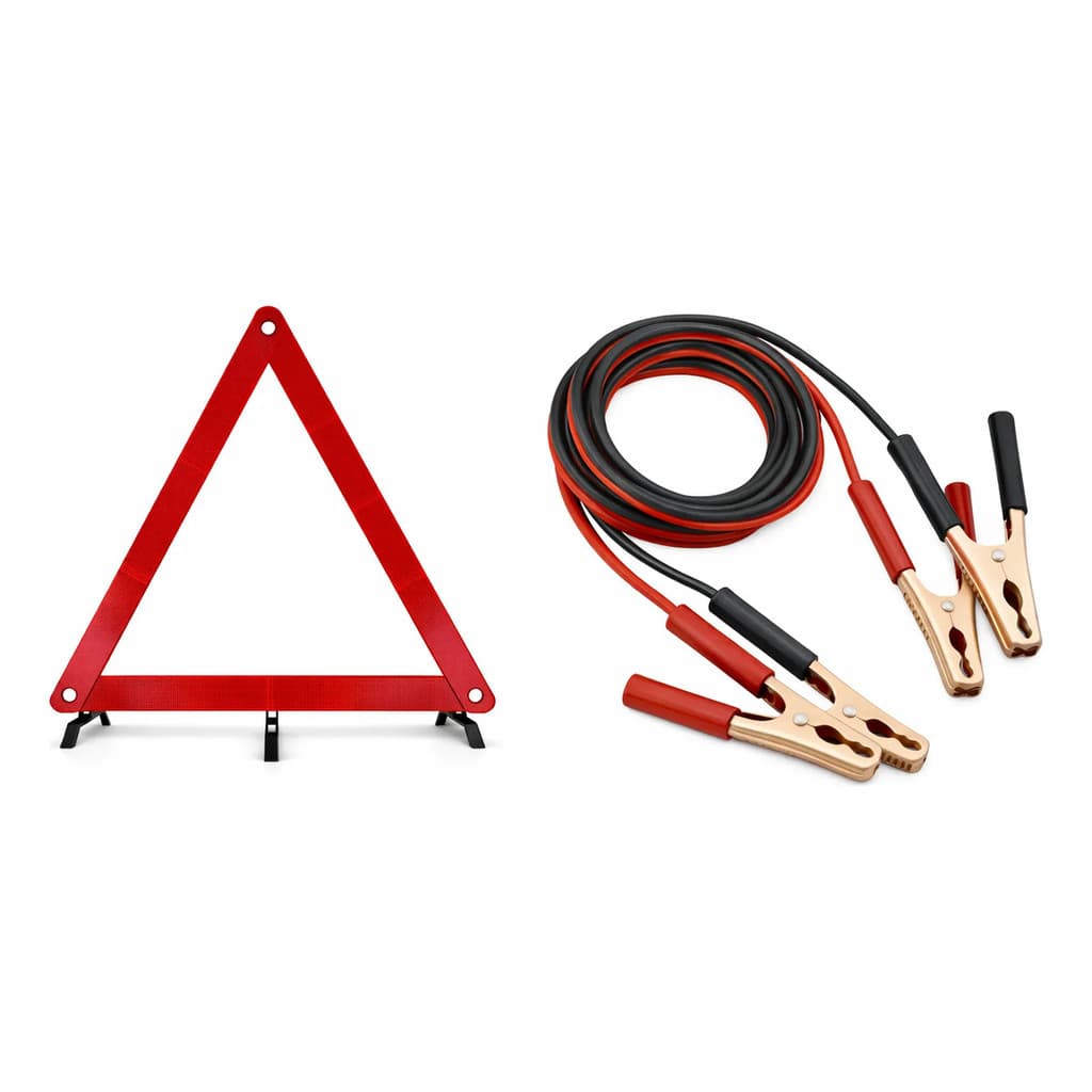 Kit Cabo Chupeta + Triângulo De Segurança Carros Automóvel