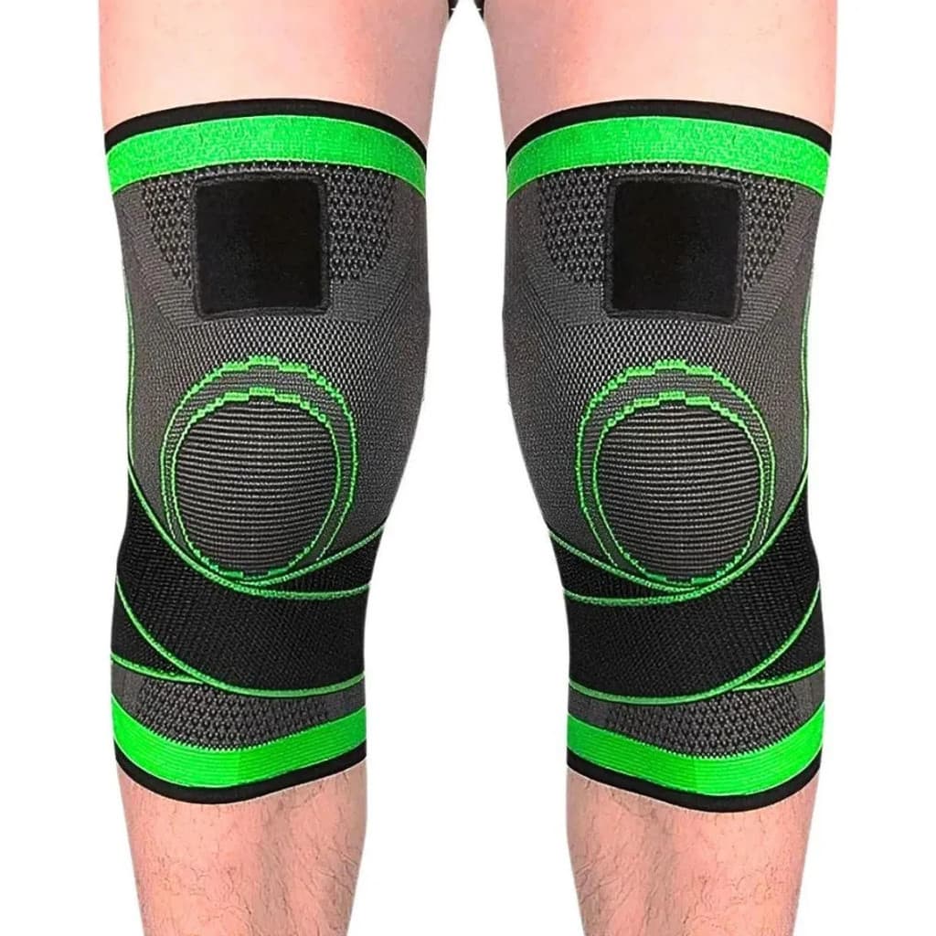 Kit 2 Joelheiras de Compressão Ortopédica Alivia Dor Firme Knee Support MWKS 6906 para Esportes e Corrida
