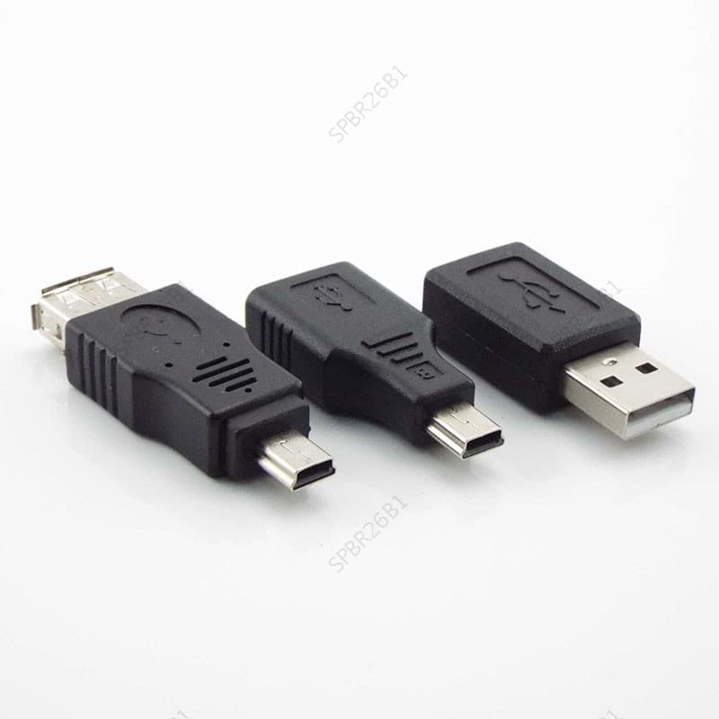 mini USB B 2.0 A Fêmea Macho 5 Pinos Para 5pin Ba jack 2.0 Conversor Conector Adaptador M/F Cabo De Extensão BR26B1