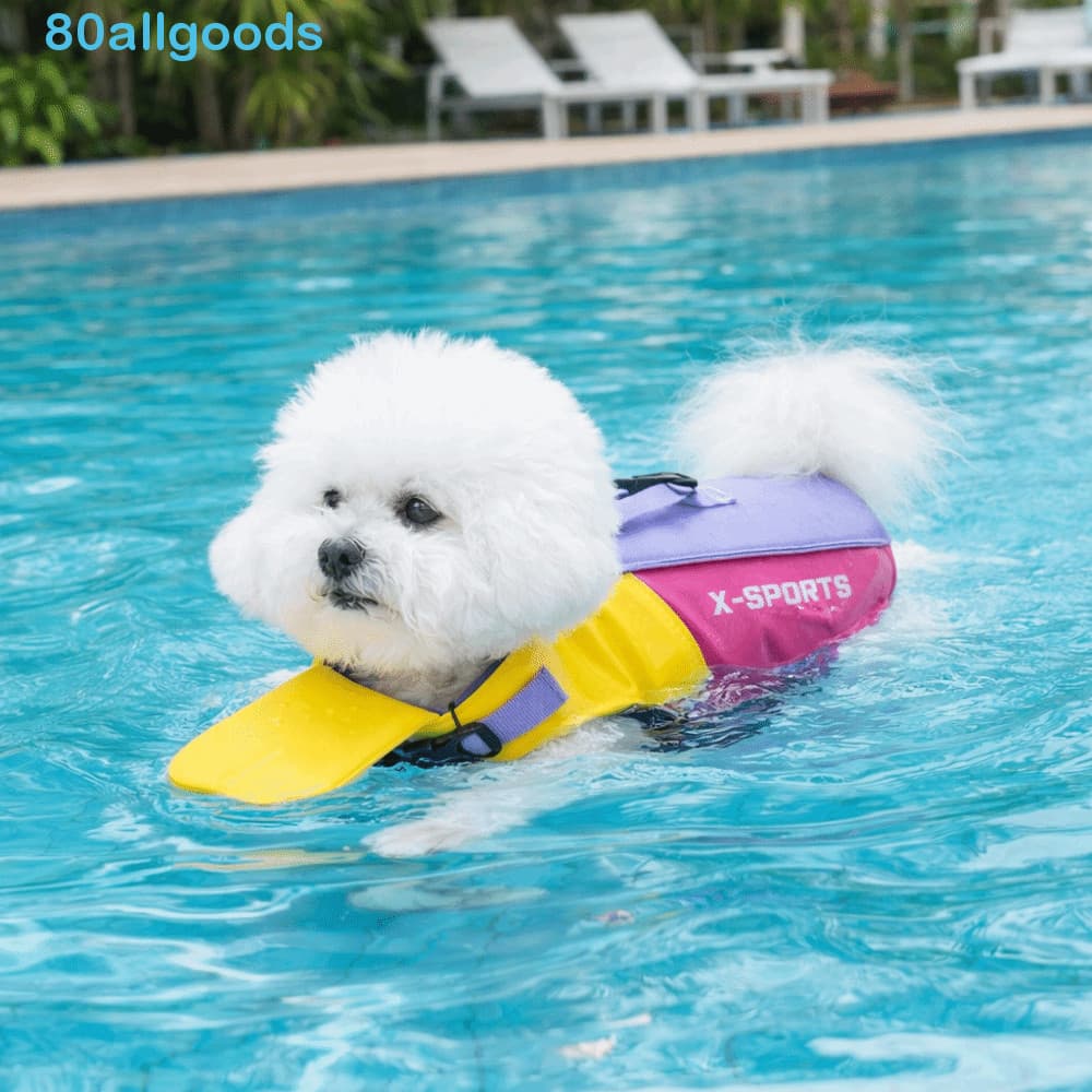 ALLGOODS1 Colete Salva-Vidas Para Cães , Roupas De Surf Ajustáveis De Alta Flutuação , Maiô Transportados À Mão Prova D'