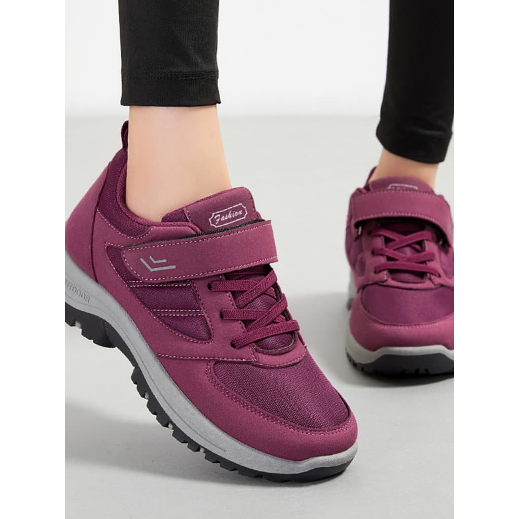 2024 primavera outono novo estilo de meia-idade idosos mãe sapatos Velcro sapatos esportivos casuais confortáveis idosos